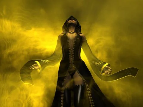 Wizard woman Illustrazione stock