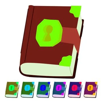 Wizards fantasy book vector cartoon graphic Stock Illustration