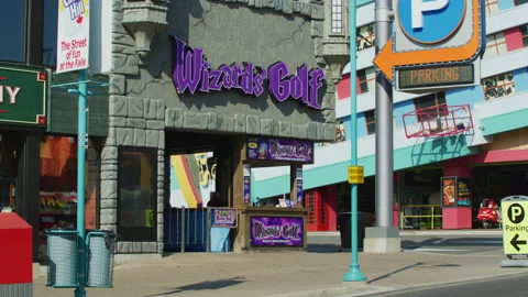 Wizards' Golf in Niagara Falls Stock Footage 218231125
