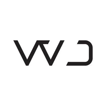 Wj initial letter vector logo icon Stock Illustration