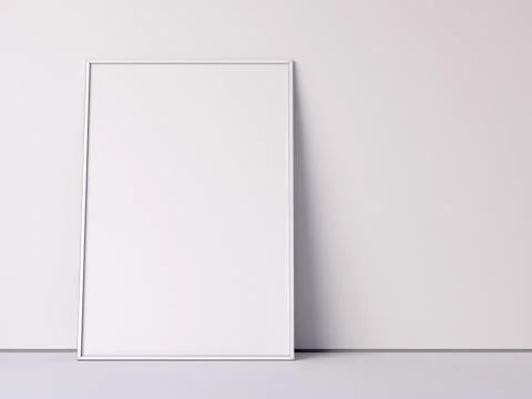 Wjhite blank canvas. 3d rendering Stockillustratie