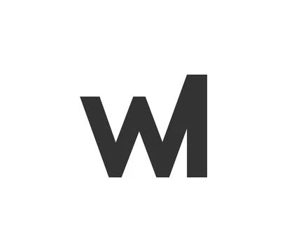 WL creative geometric initial based modern and minimal logo. Letter w l tre.. Stock Illustration