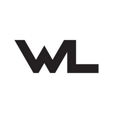 Wl initial letter vector logo icon Stock-Illustration