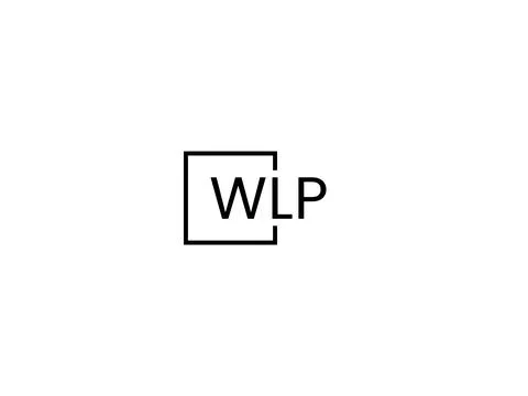 WLP letter initial logo design vector illustration Stock Illustration