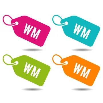 WM World Cup label. Flat Eps10 Vector Illustration. Stock Illustration
