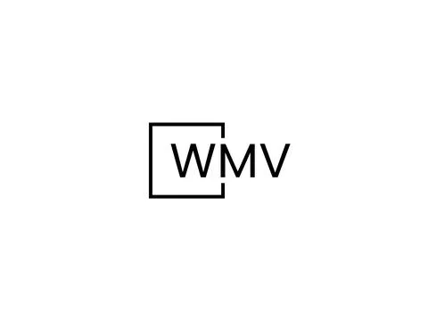 WMV letter initial logo design vector illustration Stock Illustration