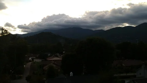 WNC Evening Clouds Vídeos de archivo 97366322