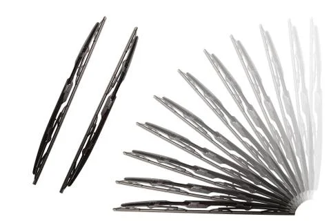 Wndscreen wipers on a white background Stock Photos