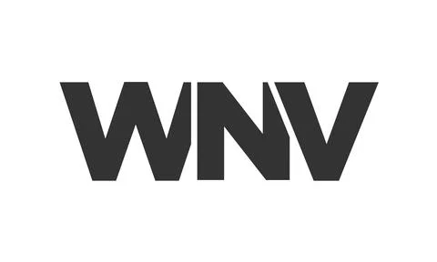 WNV logo design template with strong and modern bold text. Initial based ve.. Stock Illustration