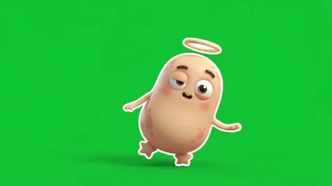 Wobble Bean Sticker Video stock 346165596