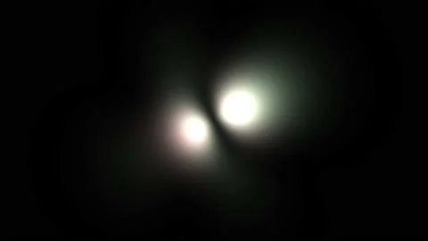 Wobble Light Expanding to Form Twin Pair Blobs Vídeos de archivo 143909225