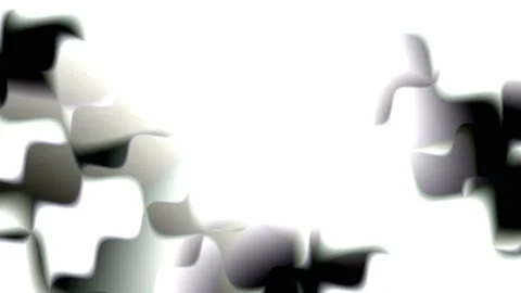 Wobbling Rounded Stacked Layers of Irregular Lines Shapes Stock Footage 143135438