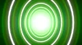 Wobbling tunnel circle background green HD Footage