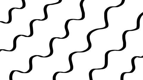 Wobbly black doodled stripes background, black and white stop motion animation Stock Footage 152660656
