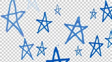 Wobbly stars background, stop-motion animation Stock-Footage 48398129