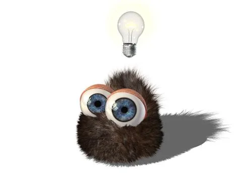 Wobby has an idea Stock Illustration