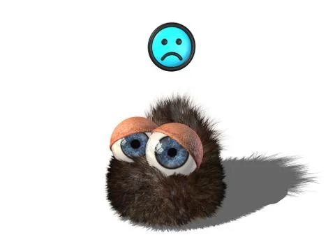 Wobby is sad Stock Illustration