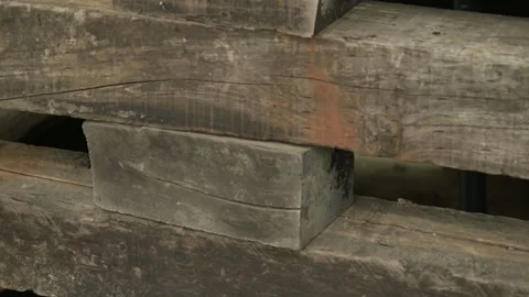 Woden pallet close up Stock Footage 246342136