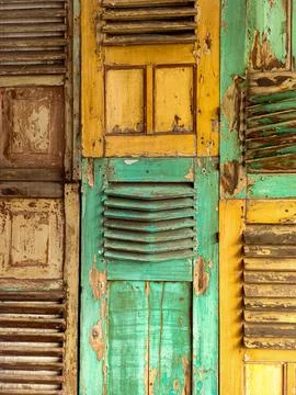 Woden Windows Stock Photos