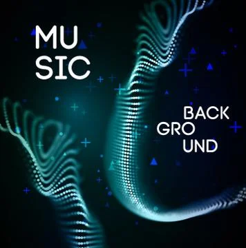 Woice wave background EPS 10 Vector. Abstract sound wave vector. Woman voice Illustrazione stock
