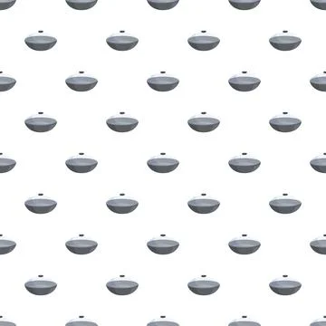 Wok frying pan seamless pattern design Stock Illustration