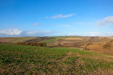 Wolds scenery Stock Photos