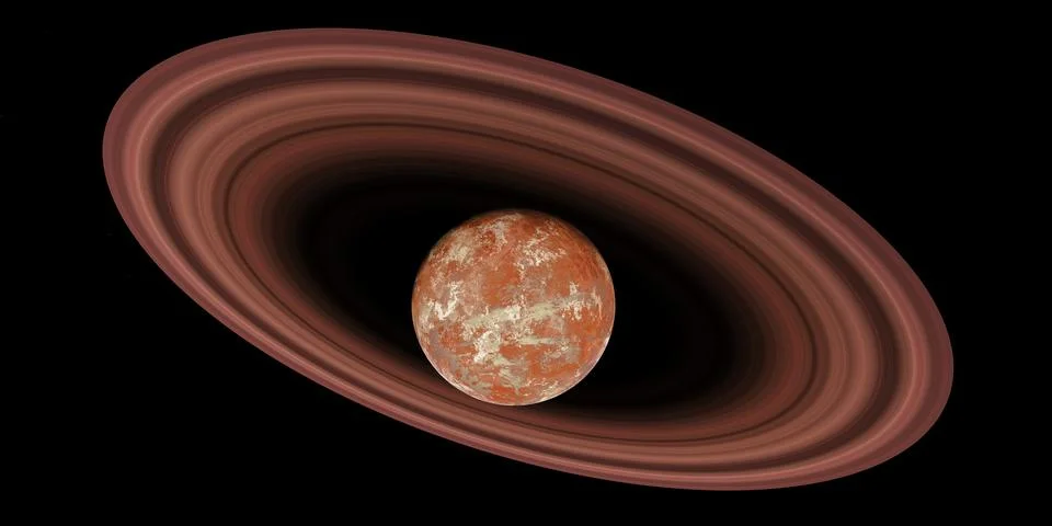 Wolf 1061 d Planet Stock Illustration