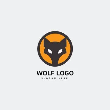 Wolf and fox icon logo Stock Illustration