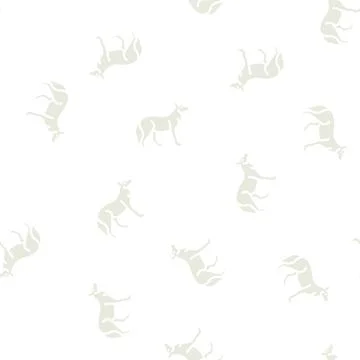 Wolf animal glyph vector seamless pattern イラスト素材