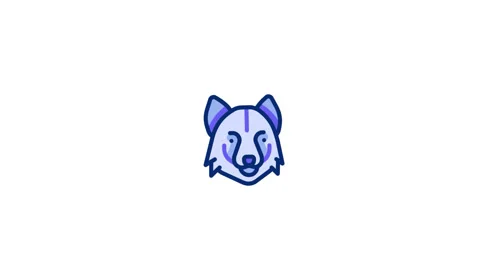Wolf Animated Icon Stock Footage 320236648