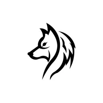 Wolf bolt Emblem Stock Illustration