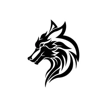 Wolf bolt Emblem Stock Illustration