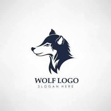 Wolf Concept Logo Template. Label For Hunting, Company Or Organization, Vec.. Stock Illustration