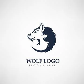 Wolf Concept Logo Template. Label For Hunting, Company Or Organization, Vec.. Stock Illustration