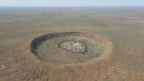 Wolf Creek Crater, Western Australia, Australia Stock Footage 280071553