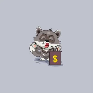 Wolf cub pup orator speaker Stock Illustration