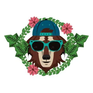 Wolf face cool sketch Stock Illustration