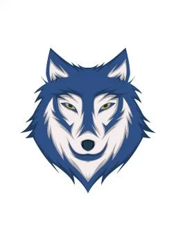 Wolf face vector design Stock-Illustration