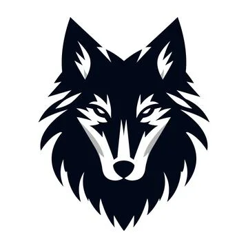 Wolf Face Vector Stock Illustration