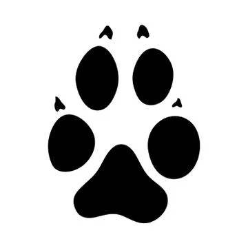 Wolf Footprint Stockillustratie