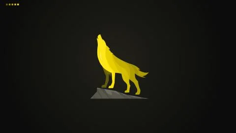 Wolf gradient vector Stock Illustration