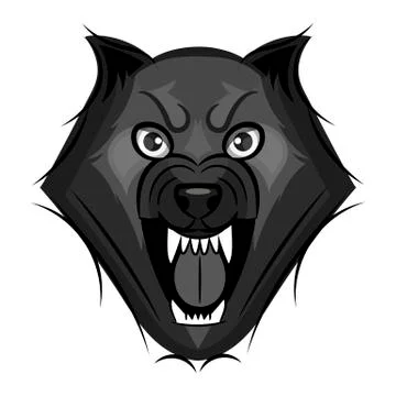 Wolf growls vector Stock Illustration