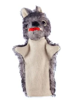 Wolf - hand puppet Stock Photos