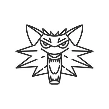 Wolf head icon Stock Illustration