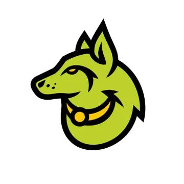 Wolf head sign Stock Illustration