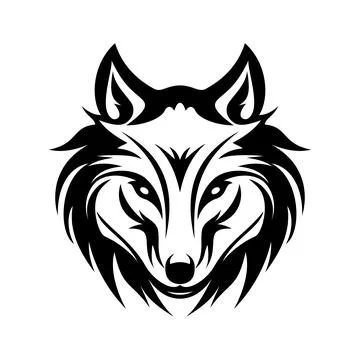 Wolf head simple icon. Vector Illustration. Stock Illustration
