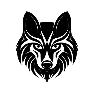 Wolf head simple icon. Vector Illustration. Stock Illustration