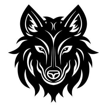 Wolf head simple icon. Vector Illustration. Stock Illustration