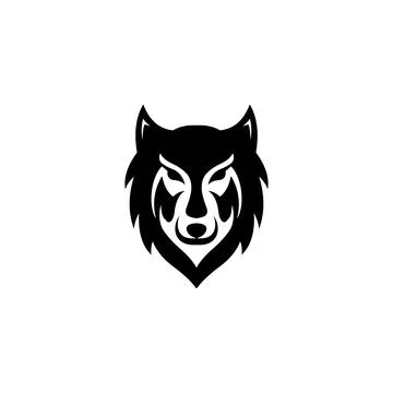 Wolf head symbol logo vector illustration Stock Illustration
