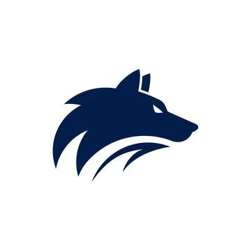 Wolf Head Template vector illustration Stock Illustration